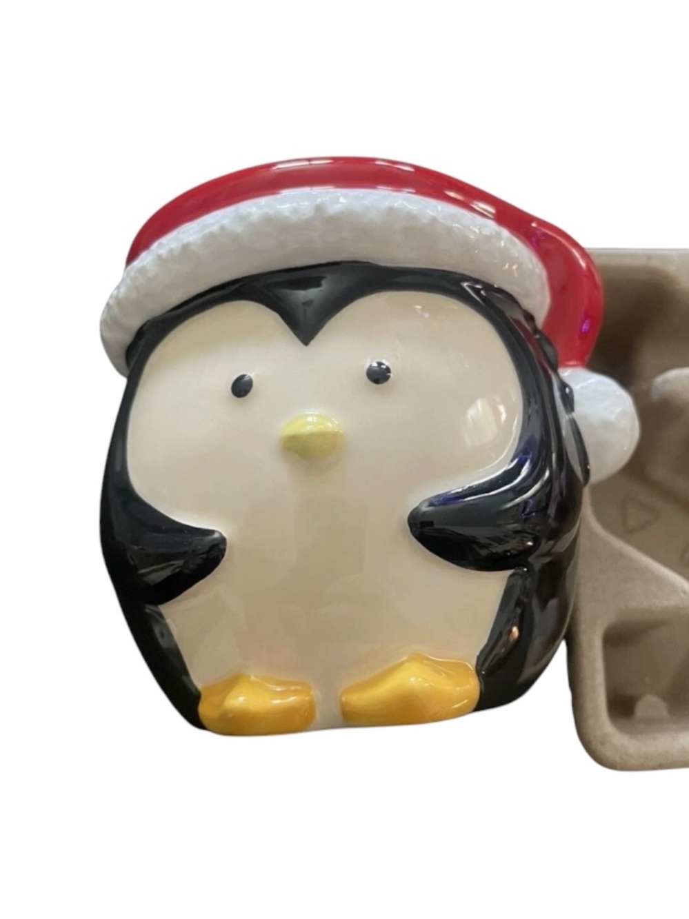 Scentsy Baby Tux Festive Penguin Ceramic Mini Wall Plug Wax Warmer Night Light
